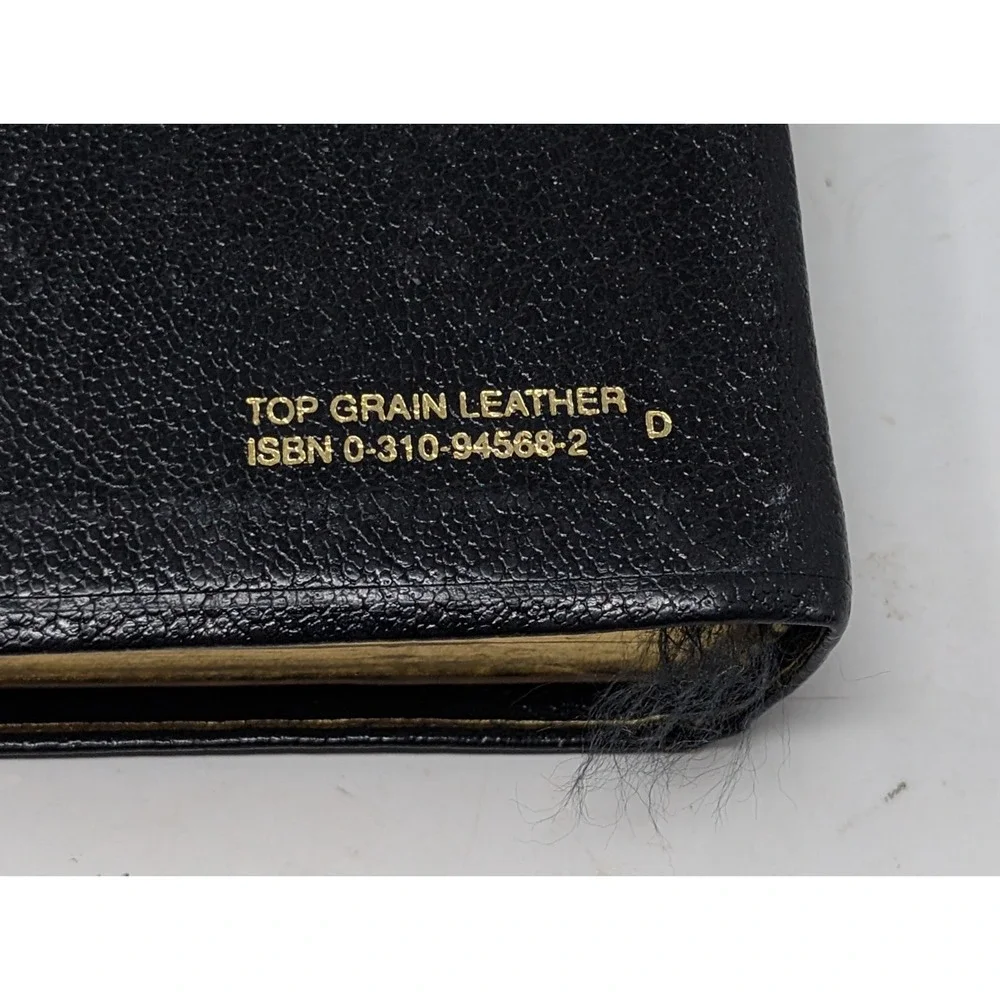 NIV Classic Reference Edition Bible 1988 Top Grain Black Leather‎ Zondervan USA